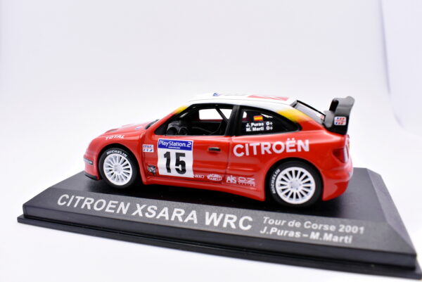 Modellino auto rally scala 1:43 Citroen Xsara WRC IXO diecast modellismo statico - immagine 4