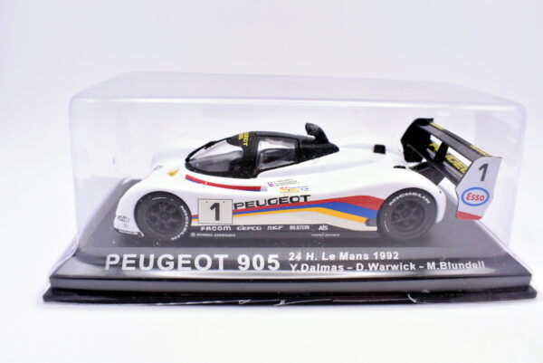 Modellino auto Peugeot 905 IXO racing collection 1:43 diecast modellismo - immagine 2