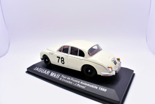 Modellino auto rally scala 1:43 Jaguar MkII diecast modellismo statico - immagine 4