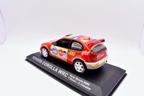 Modellino auto rally scala 1:43 Toyota Corolla WRC diecast modellismo statico - immagine 4