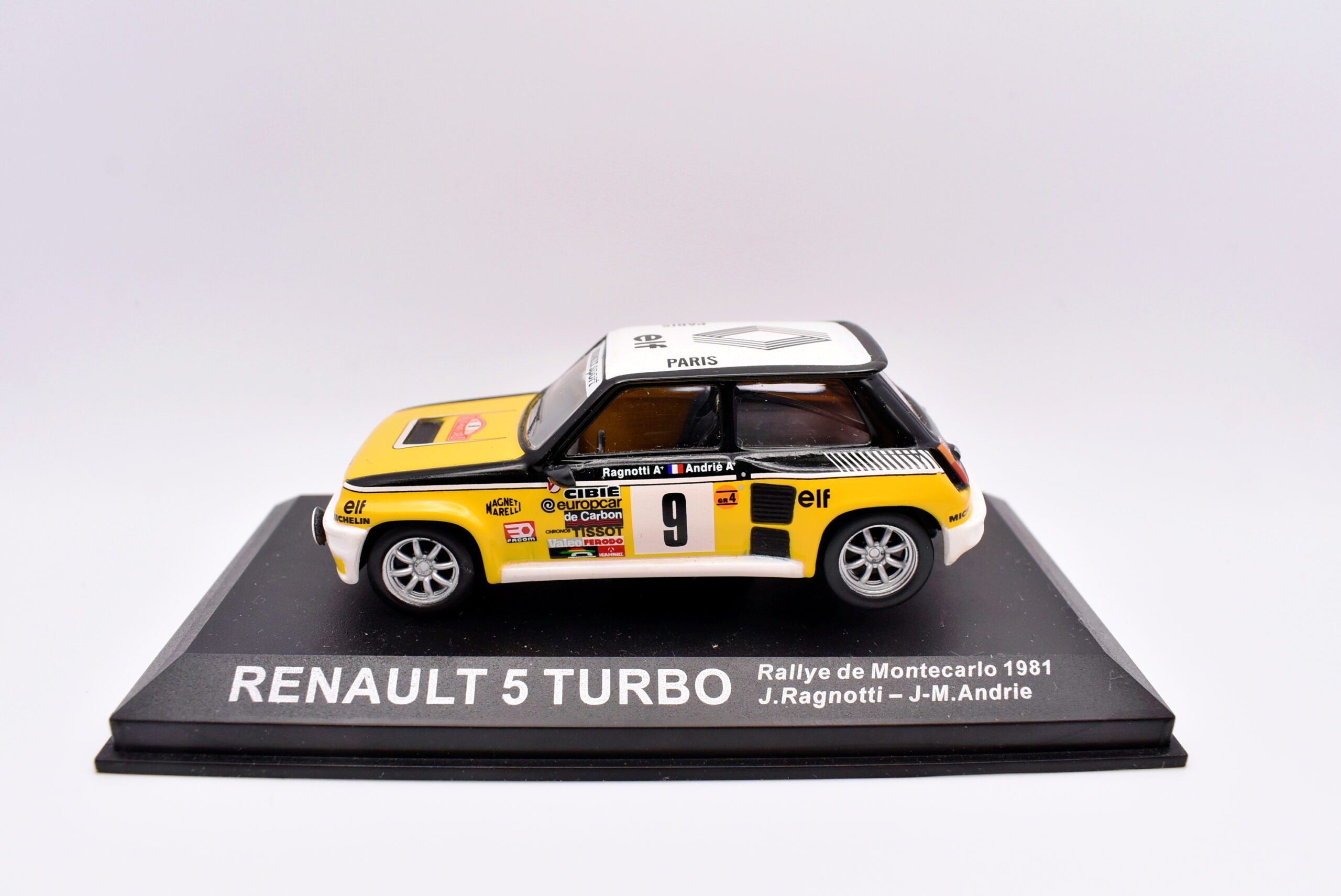 Modellino auto rally scala 1:43 Renault 5 Turbo diecast modellismo statico