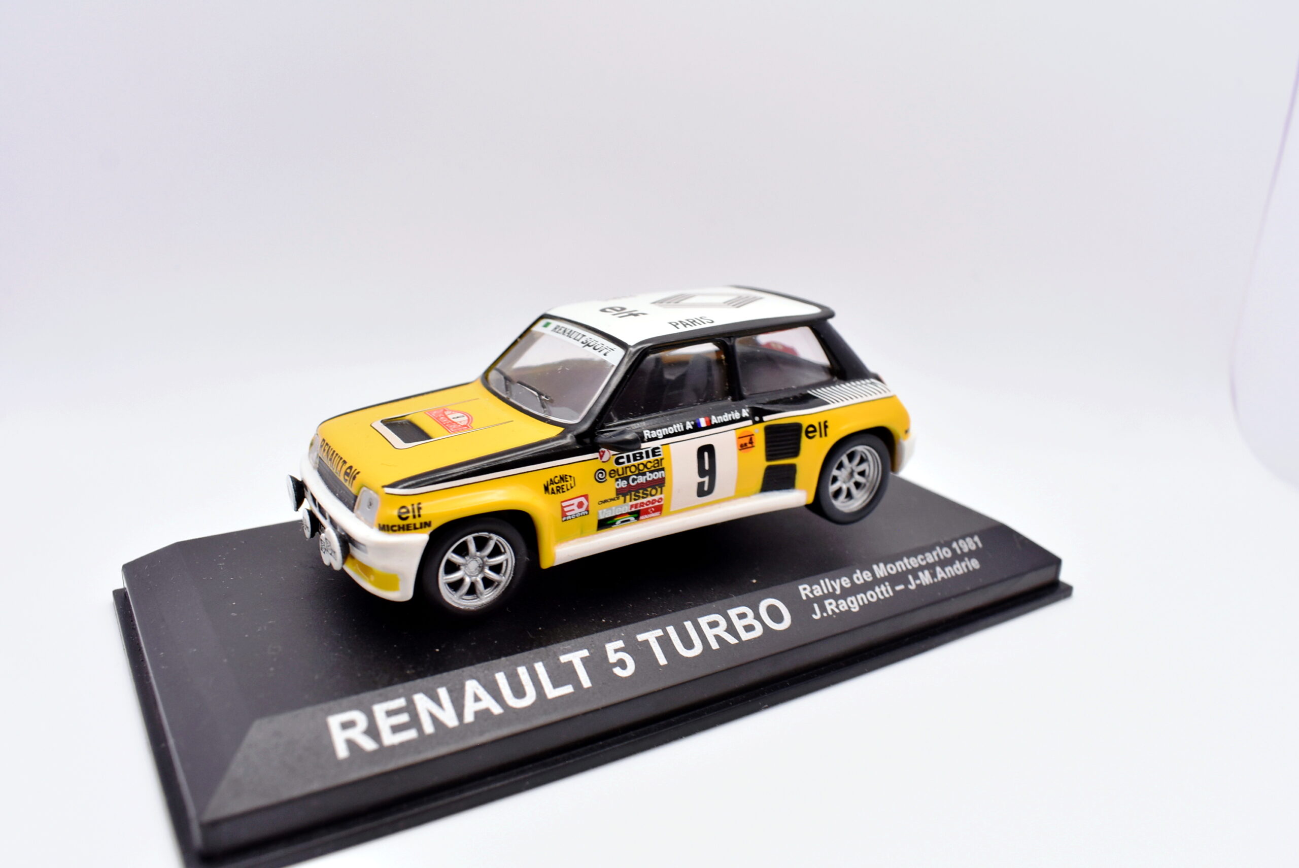 Modellino auto rally scala 1:43 Renault 5 Turbo diecast modellismo statico - immagine 3