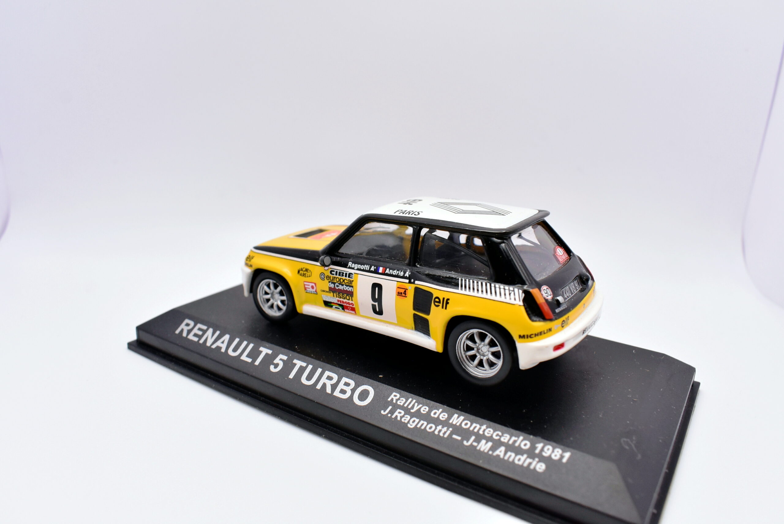 Modellino auto rally scala 1:43 Renault 5 Turbo diecast modellismo statico - immagine 4