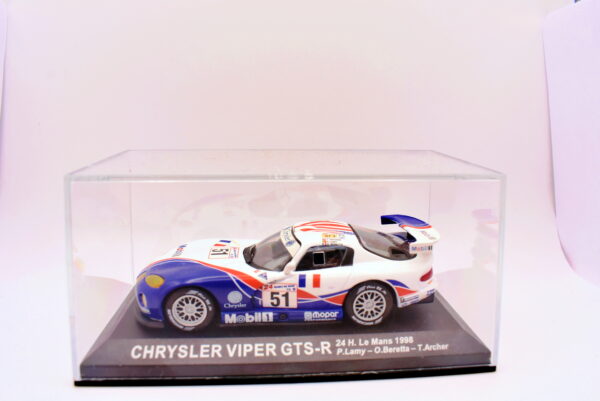 Modellino auto rally scala 1:43 Chrysler Viper GTS-R diecast modellismo statico - immagine 5