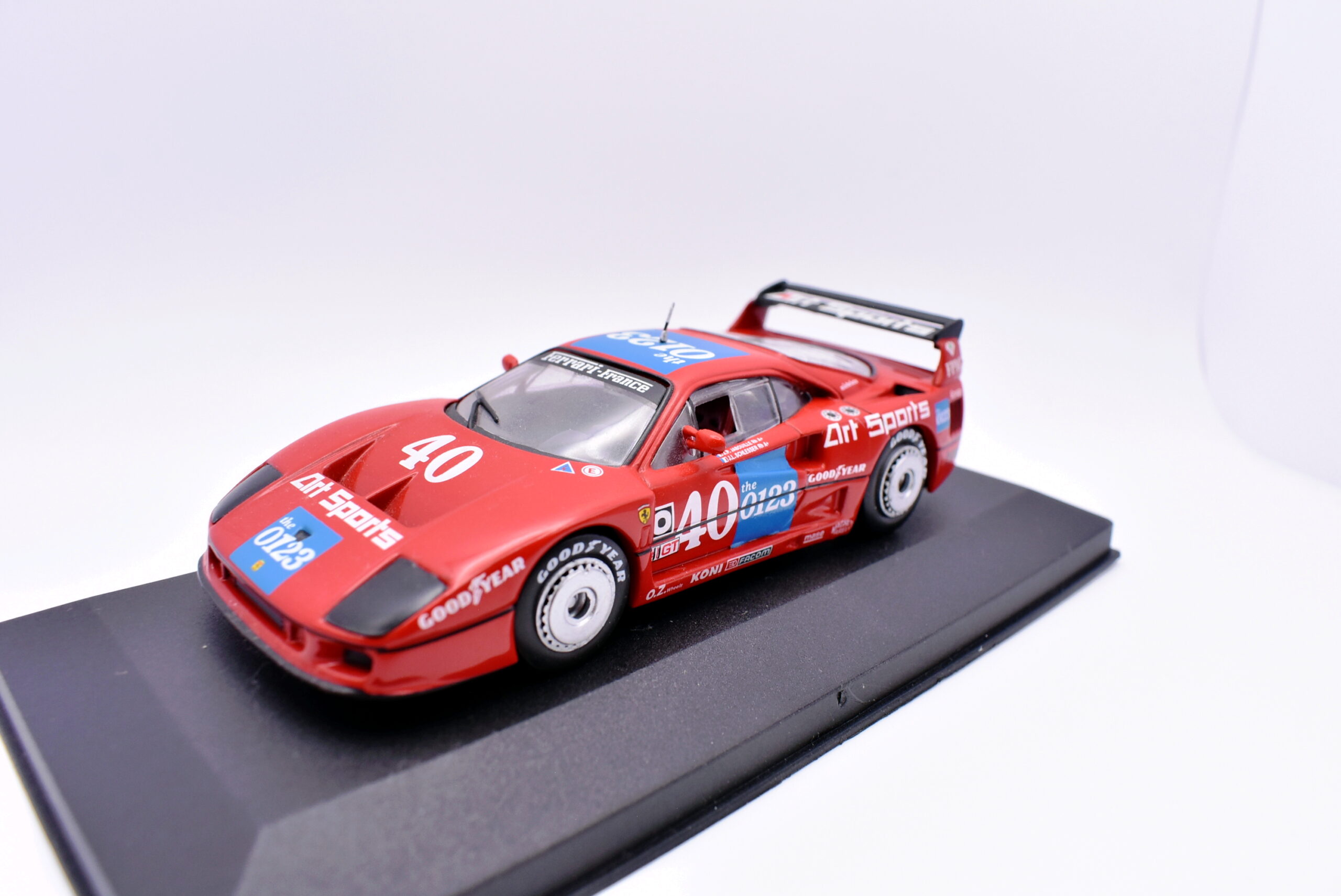 Modellino auto Ferrari F40 racing collection 1:43 diecast modellismo - immagine 3