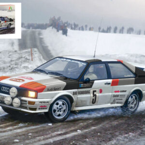 Modellino model kit di montaggio Italeri AUDI QUATTRO RALLY MONTE CARLO 1:24