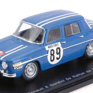 Modellino auto rally scala 1:43 Spark RENAULT 8 GORDINI MONTE CARLO 1969 J.L.THERIER-M.CALLEWAERT