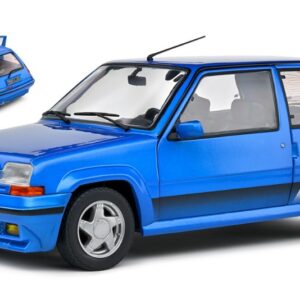 Modellino auto scala 1:18 Solido RENAULT R5 GT TURBO MKII 1989 BLUE diecast modellismo statico
