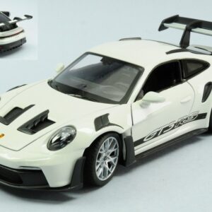 Modellino auto scala 1:24 PORSCHE 911 992 GT3 RS WHITE diecast modellismo statico