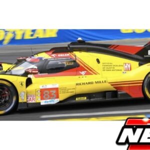 Modellino auto scala 1:18 Burago FERRARI 499P N.83 LE MANS 2024 KUBICA-YIFEI-SCARCMAN diecast modellismo statico
