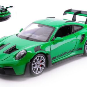 Modellino auto scala 1:24 PORSCHE 911 992 GT3 RS GREEN diecast modellismo statico