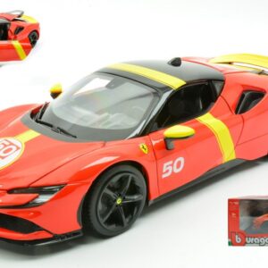 Modellino auto scala 1:18 Burago FERRARI SF90 STRADALE FIORANO diecast modellismo statico