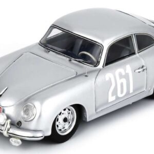 Modellino auto rally scala 1:43 Spark Model  PORSCHE 356 1500 N.261 RALLY MONTE CARLO 1955 VILREON-CARLIN modellismo statico