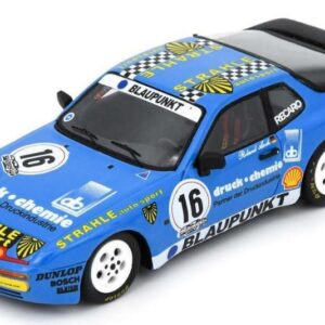 Modellino auto scala 1:43 Spark Model racing PORSCHE 944 TURBO CUP N.16 GERMANY CHAMPION 1988ROLAND ASCH modellismo statico