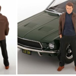 Modellino figurini figura FORD MUSTANG FIGURINE STEVE 1968 scala 1:18 statua