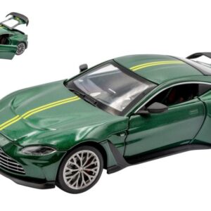 Modellino auto scala 1:24  ASTON MARTIN V12 VANTAGE GREEN diecast modellismo statico