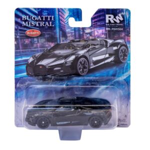 Modellino auto scala 1:64 BUGATTI MISTRAL BLACK modellismo statico collezione
