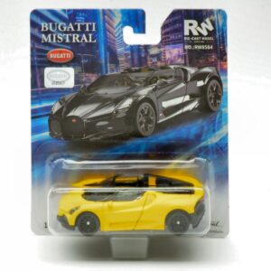 Modellino auto scala 1:64 BUGATTI MISTRAL YELLOW modellismo statico collezione