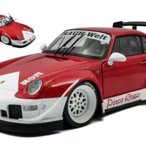 Modellino auto scala 1:18 PORSCHE 911 993 RWB PORCO ROSSO COUPE 2020 diecast modellismo statico