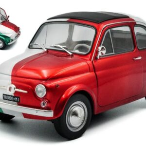Modellino auto scala 1:18 Solido FIAT 500 TRIBUTE ITALIAN LIVERY diecast modellismo statico