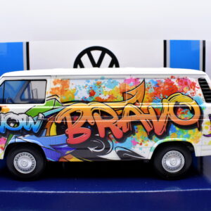 Modellino auto scala 1:24 Volkswagen VW T2 T3 Bus Van diecast modellismo da collezione