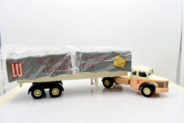 Modellino Camion scala 1:50 Berliet TLR semi-remorque bache LU Corgi diecast modellismo da collezione - immagine 2