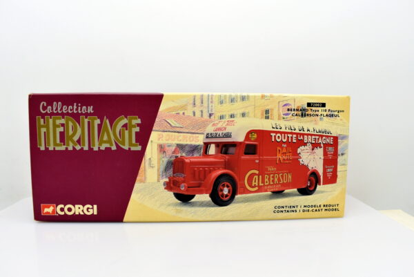 Modellino Camion scala 1:50 Bernard type 110 Fourgon Calberson-flageul Corgi diecast modellismo da collezione - immagine 2