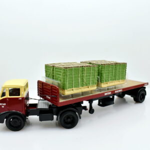 Modellino Camion scala 1:50 BMC flatbed trailer & Crates british rail Corgi diecast modellismo da collezione