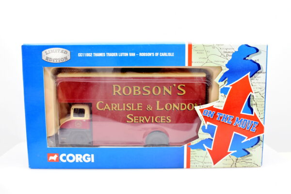 Modellino Camion scala 1:50 CC11002 Thames trader Luton Van robson's of carlisle Corgi diecast modellismo da collezione - immagine 2