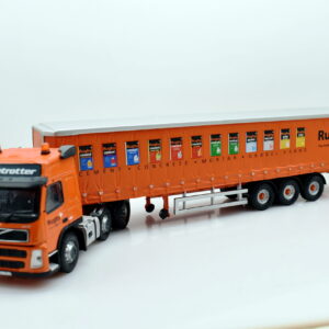 Modellino Camion scala 1:50 Volvo fm low curtainside Rugby Corgi diecast modellismo da collezione