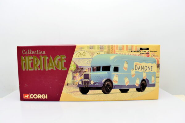 Modellino Camion scala 1:50 Bernard type 110 fourgon DANONE Corgi diecast modellismo da collezione - immagine 2