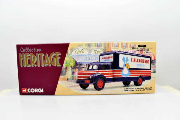 Modellino Camion scala 1:50 Berliet GLR8 Fourgon l'alsacienne Corgi diecast modellismo da collezione - immagine 2