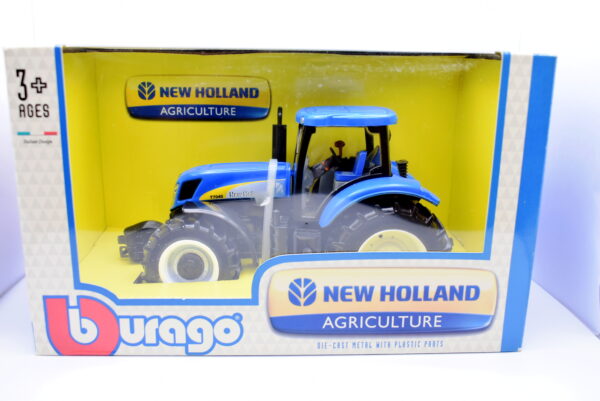 modellino trattore scala 1:32 New Holland Agricolture Burago modellismo diecast - immagine 5
