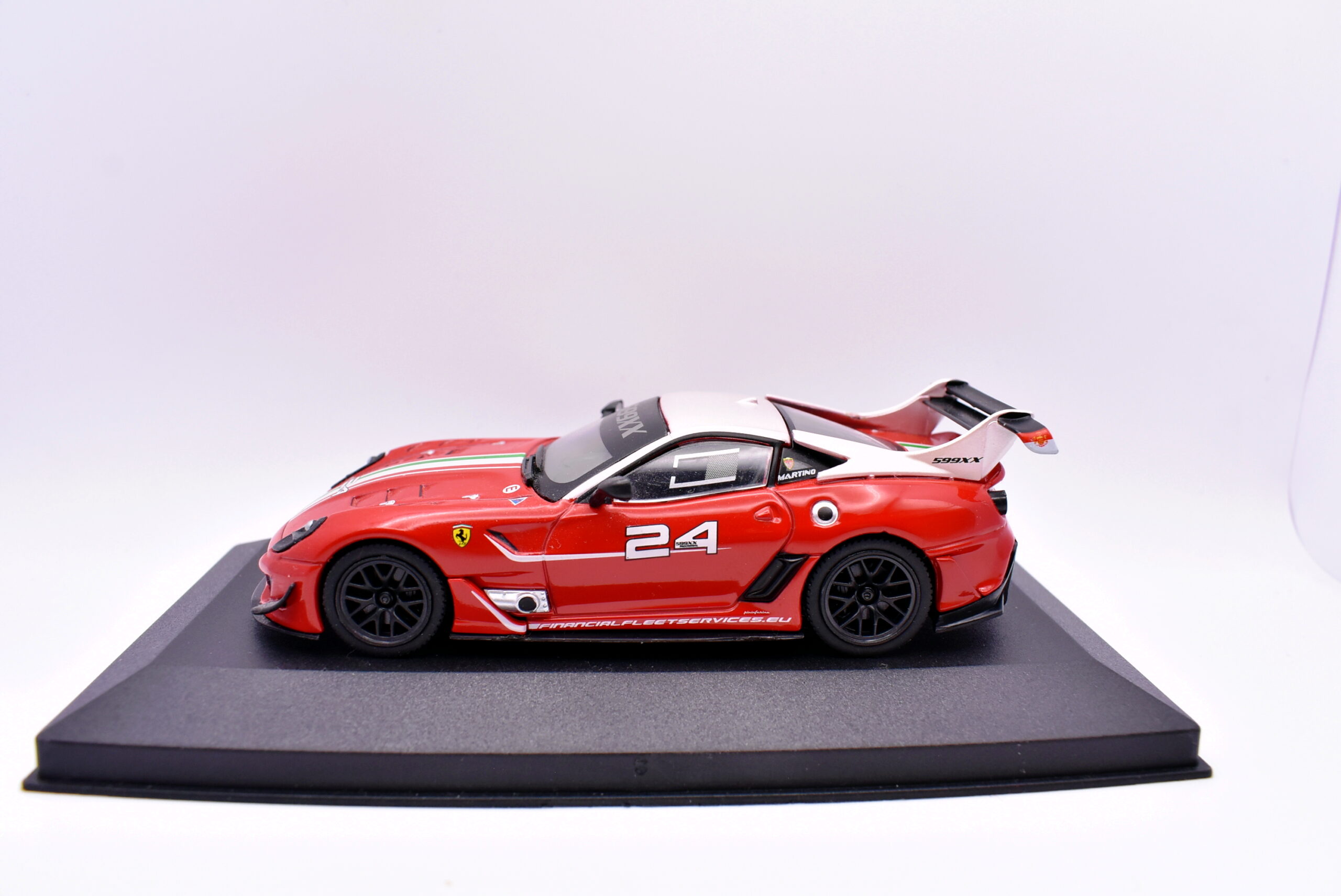 Modellino auto Ferrari 599XX Evo racing collection 1:43 diecast modellismo