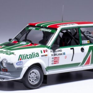 Modellino auto rally scala 1:43 Ixo Model  FIAT RITMO 75 ABARTH N.7 RALLY MONTE CARLO 1979 EKLUND-SYLVAN modellismo statico