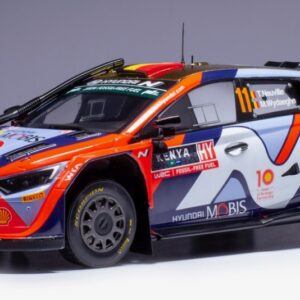 Modellino auto rally scala 1:18 Ixo Model  HYUNDAI i20 N WRC N.11 SAFARI RALLY KENYA 2024 NEUVILLE-WYDAEGHE modellismo statico collezione