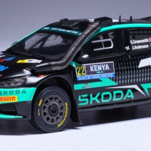 Modellino auto scala 1:43 Ixo SKODA FABIA SAFARI RALLY KENYA 2024 modellismo