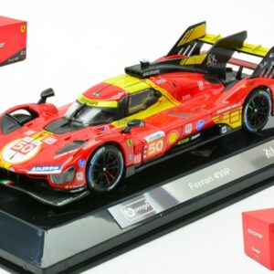 Modellino auto scala 1:43 Burago FERRARI 499P LE MANS 2024 FUOCO-NIELSEN-MOLINA SIGNATURE racing modellismo