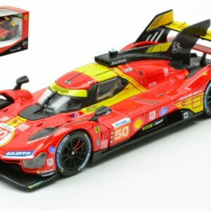 Modellino auto scala 1:43 Burago FERRARI 499P LE MANS 2024 FUOCO-NIELSEN-MOLINA racing modellismo