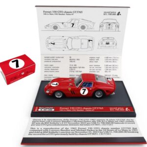 Modellino auto scala 1:43 Brumm FERRARI 330 GTO 24H LE MANS 1962 BANDINI PARKES