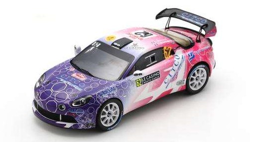 Modellino auto rally scala 1:43 Spark Model  ALPINE A110 N.62 3rd RGT RALLY MONTE CARLO 2024 BERARD-BERNABO