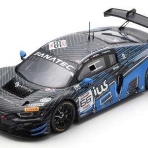 Modellino auto scala 1:43 Spark Model  AUDI R8 GT3 N.66 WINNER BRONZE CLASS 24 H SPA 2024 MUKOVOZ-NESOV-PEREIRA racing modellismo