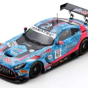 Modellino auto scala 1:43 Spark Model  MERCEDES GT3 N.60 24 H SPA 2024 BIRD-KODRIC-WILLIAMSON-KHALIFA racing modellismo