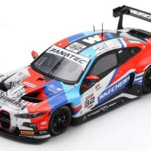 Modellino auto scala 1:43 Spark BMW M4 GT3 24H SPA 2024 racing modellismo