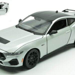 Modellino auto scala 1:25 FORD MUSTANG GT SILVER diecast modellismo statico