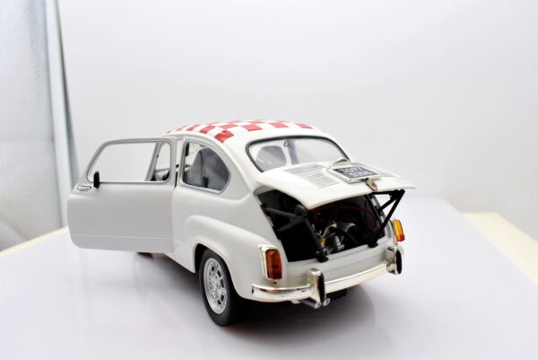 Modellino auto scala 1:18 FIAT 600 ABARTH 850 TC diecast modellismo da collezione - immagine 6