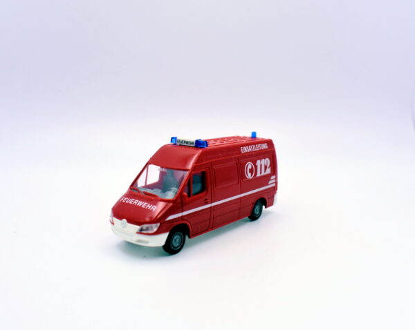 modellino furgone scala 1:87 mercedes ambulanza 112 modellismo da collezione - immagine 2