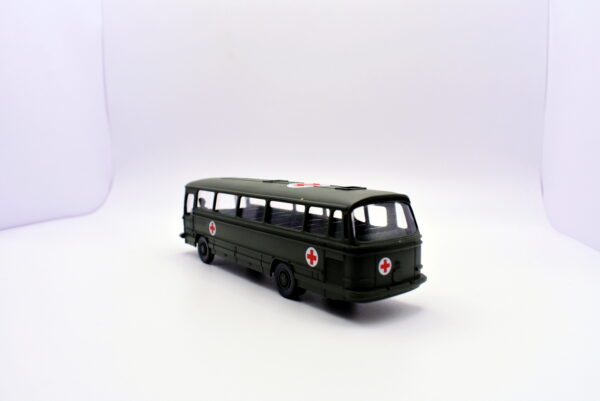Modellino Bus scala 1:50 wiking mercedes ambulanza esercito croce rossa modellismo da collezione - immagine 4