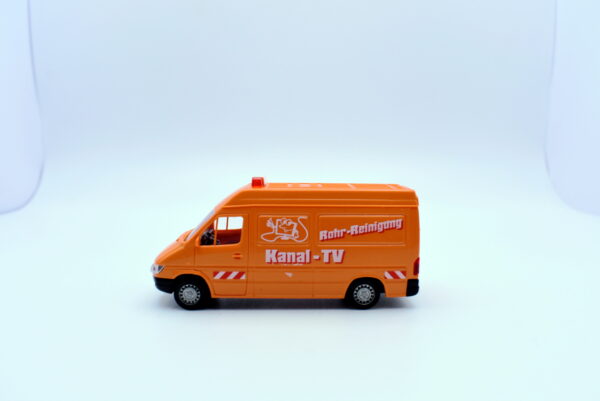 modellino furgone scala 1:87 mercedes kanal tv modellismo da collezione - immagine 2