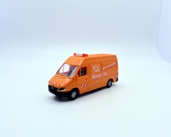 modellino furgone scala 1:87 mercedes kanal tv modellismo da collezione
